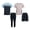 Gray/ Blue, variant on Clothes Boys’ 4-Piece Active Outfit Set – Includes 2 Graphic Tees, Jogger Pants & Shorts, Durable Everyday Clothing for Toddler to Big Boys Sizes (2T-12)