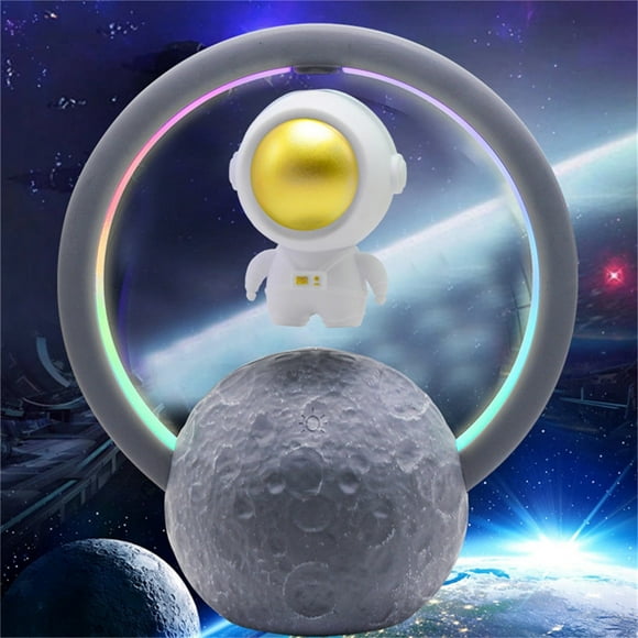 Magnetic Levitating Bluetooth Speaker with LED Light,Cool Gadgets Floating Speaker, Maglev Speaker Lamp for Home Office Desk Decoration,Cool Tech Gift for Men Father Boys