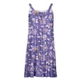 thumbnail image 4 of EGNMCR Robes de Fête pour Femmes Mode Femmes Été Sans Manches Décontractée Imprimée Dos Nu Robe Mini, 4 of 5