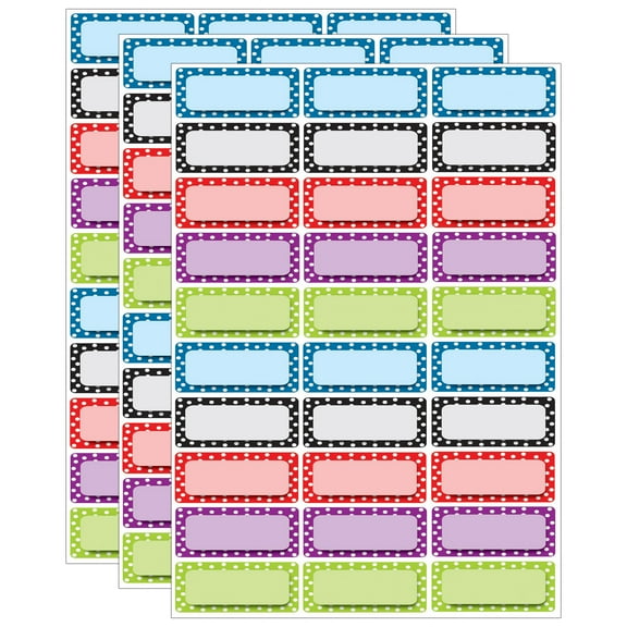 Ashley Productions Die-Cut Magnetic Foam Color Dots Labels/Nameplates, 30 Per Pack, 3 Packs