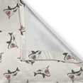 thumbnail image 4 of Ambesonne Shark Window Valance, Aggressive Hungry Fishes, 54" X 18", Grey Red Cream, 4 of 5