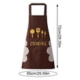 thumbnail image 2 of Aprons for Women with Pockets, Waterproof Apron Kitchen Cooking Aprons Work Apron for Cooking, Baking, Gardening, 2 of 2