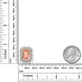 thumbnail image 3 of Gem Stone King 6.90 Cttw Peach Nano Morganite Women Ring | 925 Sterling Silver | Emerald Cut 14X10MM | Available in Size 5, 6, 7, 8, 9, 3 of 5