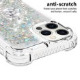 thumbnail image 3 of Funda para iPhone 12 PRO MAX con Brillo Líquido Flotante, Purpurina, Parachoques y Anillo Giratorio Soporte, 3 of 5
