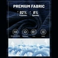 thumbnail image 5 of Mens Workout Shirts Stretch Fit Moisture Wicking Summer Gym Shirts Button Up Short Sleeve Muscle Running Athletic Tops, 5 of 5