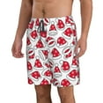 thumbnail image 2 of Logiee Christmas Hat Print Mens Swim Trunks Quick Dry Board Shorts,Breathable Hawaii Beach Shorts Swimwear Bathing Suits-Small, 2 of 6