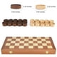 thumbnail image 5 of Set de juego VAMSLOVE Checkers plegable de madera de 38 cm con almacenamiento, 5 of 7