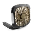 thumbnail image 1 of O2COOL Treva Ventilador portátil de 10 pulgadas con luces LED - Ventilador de camping de 2 velocidades con batería para exteriores, puerto adaptador de CA para el hogar, escritorio de oficina - Hoja d, 1 of 5