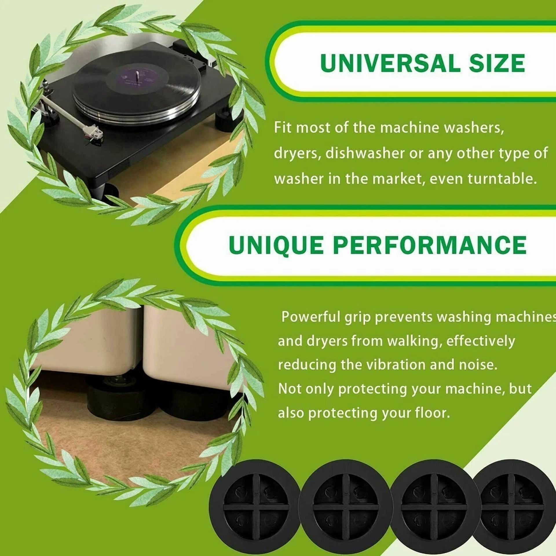 Jb6368 Washing Machine Anti-Vibration Pad Kitchen Appliance Feet Rubber Mat Base