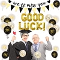 thumbnail image 2 of We Will Miss You Decorations Black and Gold, Good Luck Balloon Banner for Retirement Sorry Your Leaving Goodbye Going Away Travelling Farewell Decorations, Graduation Congratulations, 2 of 7