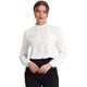 thumbnail image 1 of Blusa elegante de manga larga Allegra K para oficina y trabajo blanco M, 1 of 6