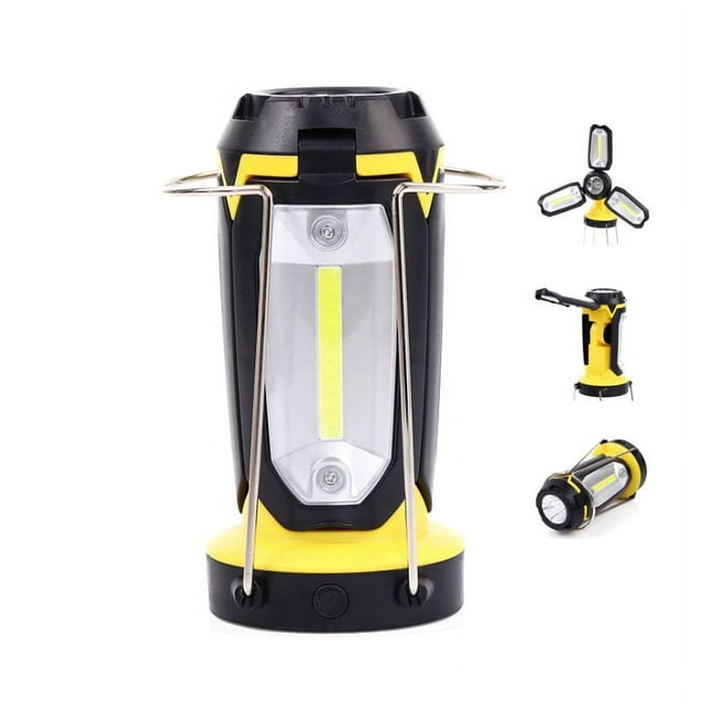Potente linterna LED portátil para iluminación exterior, lámpara de tienda, batería externa recargable por USB, linterna de camping, luz de emergencia.