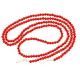 thumbnail image 5 of 2x Retro Style Christmas Wooden Beads Garlands Round Wall Hanging Ornaments Farmhouse Fireplace Party Home Xmas Beaded Garland Wedding Holiday Decor Red 274cm Red 142cm, 5 of 8