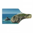 thumbnail image 1 of Lighthouse Cutting Board, Daytime Rocky Lighthouse Shore Seaside Rocks Building Cliff Sunny Day Clear Sky, Tempered Glass Cutting and Serving Board, Wine Bottle Shape, Multicolor, by Ambesonne, 1 of 1