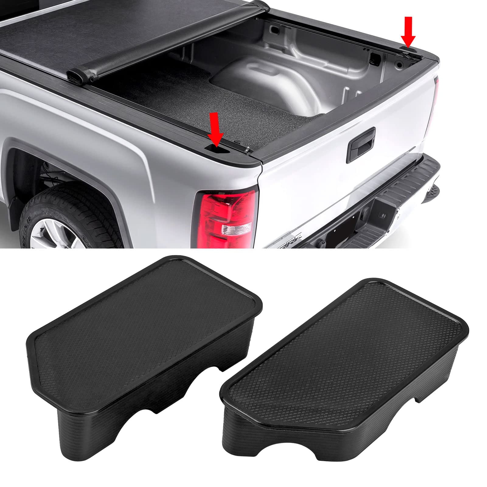 Bed Rail Pocket Covers for Chevy Colorado / GMC Canyon 2015 2016 2017