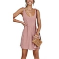 thumbnail image 2 of Sherrylily Women Summer Shoulder Tie Strap Babydoll Dress A-Line Skater Swing Mini Sundress, 2 of 6