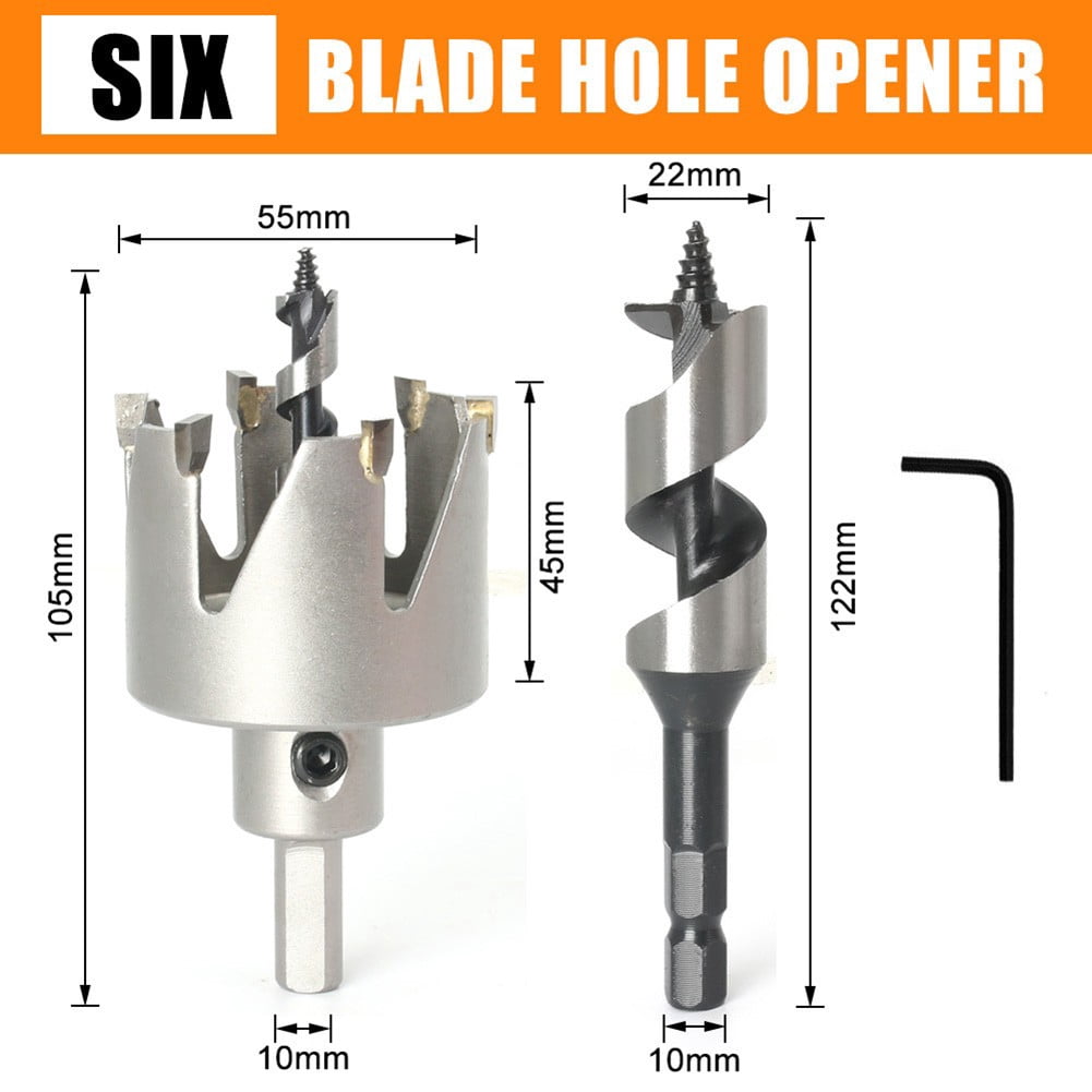 Ana Hole Saw Cutter Drill Bit for Stainless Steel Ball Door Handle Locking  Holes - Walmart.com