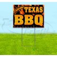 thumbnail image 1 of Texas BBQ (18" x 24") Yard Sign, Includes Metal Step Stake, 1 of 6