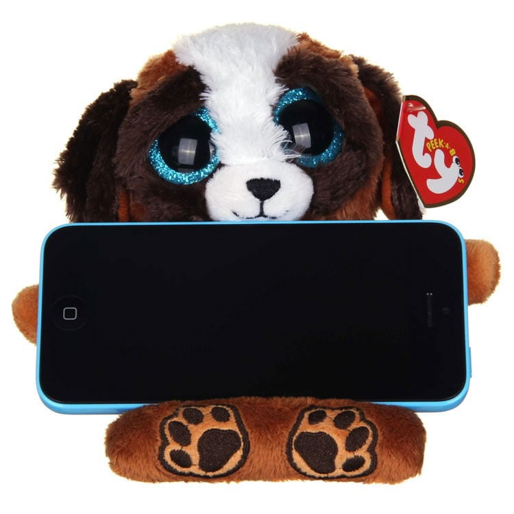 TY Beanie Boos Peek A Boos 4 inch LANCE the Leopard Phone Holder w/ Cleaner MWMT 