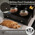 thumbnail image 6 of Gymax Pet Feeding Station Furniture w/ Double Pull Out Dog Bowl Food Cabinet Coffee, 6 of 10