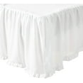 thumbnail image 4 of Global Trends Sadie Romantic Ruffled Bed Skirt, White, 15-Inch Drop Length, King, 4 of 7