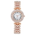 thumbnail image 1 of Reloj de mujer con incrustaciones de diamantes Reloj de mujer Reloj de cuarzo Pulsera Reloj de mujer (Plata), 1 of 5