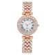 thumbnail image 1 of Reloj de mujer con patrón romano y diamantes, reloj de cuarzo, pulsera, reloj de mujer, 1 of 6