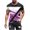 Purple 5, variant on YANHAIGONG Color Block Tops for Men Short Sleeve,Color Block Tops Mens,2025 Summer Basic Gradation T-Shirts Men,Casual Round Neck Pullover Fitness Sports T Shirt Blouse