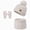 A50-Beige, variant on Ccpelsie Kids Toddler Winter Hat Beanie with Pom Pom Warm Knit Cap for Girls Boys(Beige,4-10 Years)