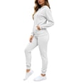 thumbnail image 6 of Jsaierl Sweatsuit Sets for Women 2 Piece Long Sleeve Full Zip Sweatshirts and Jogger Pants Fall Activewear Lounge Sets Workout Sets Matching Tracksuit, 6 of 10