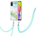 thumbnail image 2 of Feishell Crossbody Case Compatible with Samsung Galaxy A03s,with Adjustable Lanyard Strap,Fashion Marble Pattern Design Soft Silicone Shockproof Protective Phone Case for Girls Women,D, 2 of 4