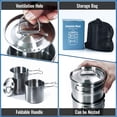 thumbnail image 2 of Juego de utensilios de cocina KOKKOYA: tazas y tazas para acampar con olla 304 SS, 2 of 9