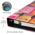 thumbnail image 3 of FORMRS 3 Ring Photo Album 4"x6" Self Adhesive Large Capacity PU Leather Cover, Purple Jar, 3 of 8