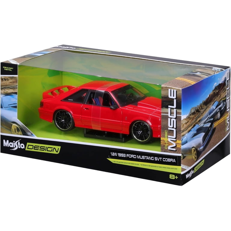 のらくろ　Maisto Mustang SVT Maisto 1993 Ford Mustang SVT Cobra Diecast Model Car 1:24 Scale