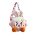 thumbnail image 1 of Bolso de Hombro de Peluche KABI Conejo Oído Kirby Bolsa Redonda Pequeña Color Candy, 1 of 3