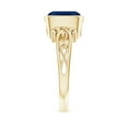thumbnail image 5 of ANGARA Natural 2.35 Ct Vintage Style Cushion Sapphire Solitaire Ring in 14K Yellow Gold for Women (Size-8mm) | September Birthstone, Anniversary, Jewelry Gift for Women | Natural Blue Sapphire Ring, 5 of 12