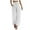 White, variant on Womens Wide Leg Pants Casual Elastic Waist Loose Flowy Palazzo Pants Trousers With Pockets Beige