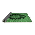 thumbnail image 2 of Ahgly Company Indoor Square Medallion Emerald Green Traditional Area Rugs, 3' Square, 2 of 4