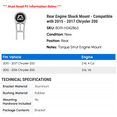 thumbnail image 2 of Rear Engine Shock Mount - Compatible with 2015 - 2017 Chrysler 200 2016, 2 of 2