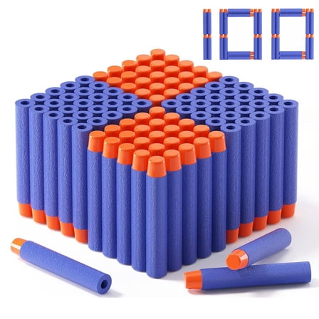 Nerf N Strike Blaster Compatible Dart Bullets, Compatible with All Elite 2.0 Series Blasters Blue (100 Blue)