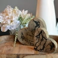 thumbnail image 4 of Tree of Life Embellished Hearts, Set 2,Carved Mango Wood, Rustic Incised Branch Pattern, 6.25 and 4.75 Inches, 4 of 6