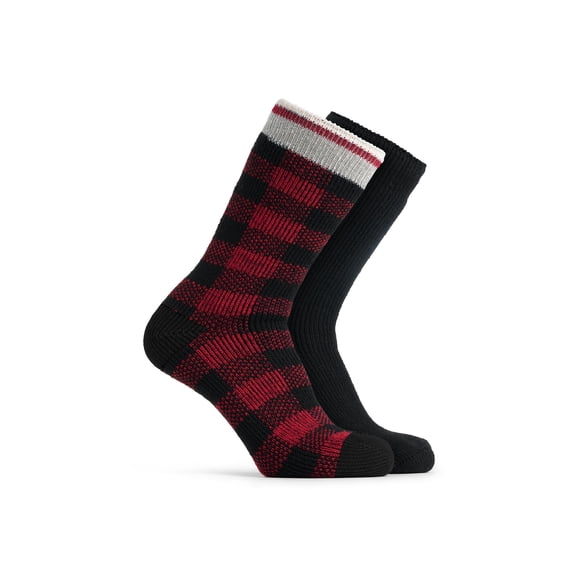 Polar Heat Nanuuq Men 2 Pack Premium Heat Socks Red/Black