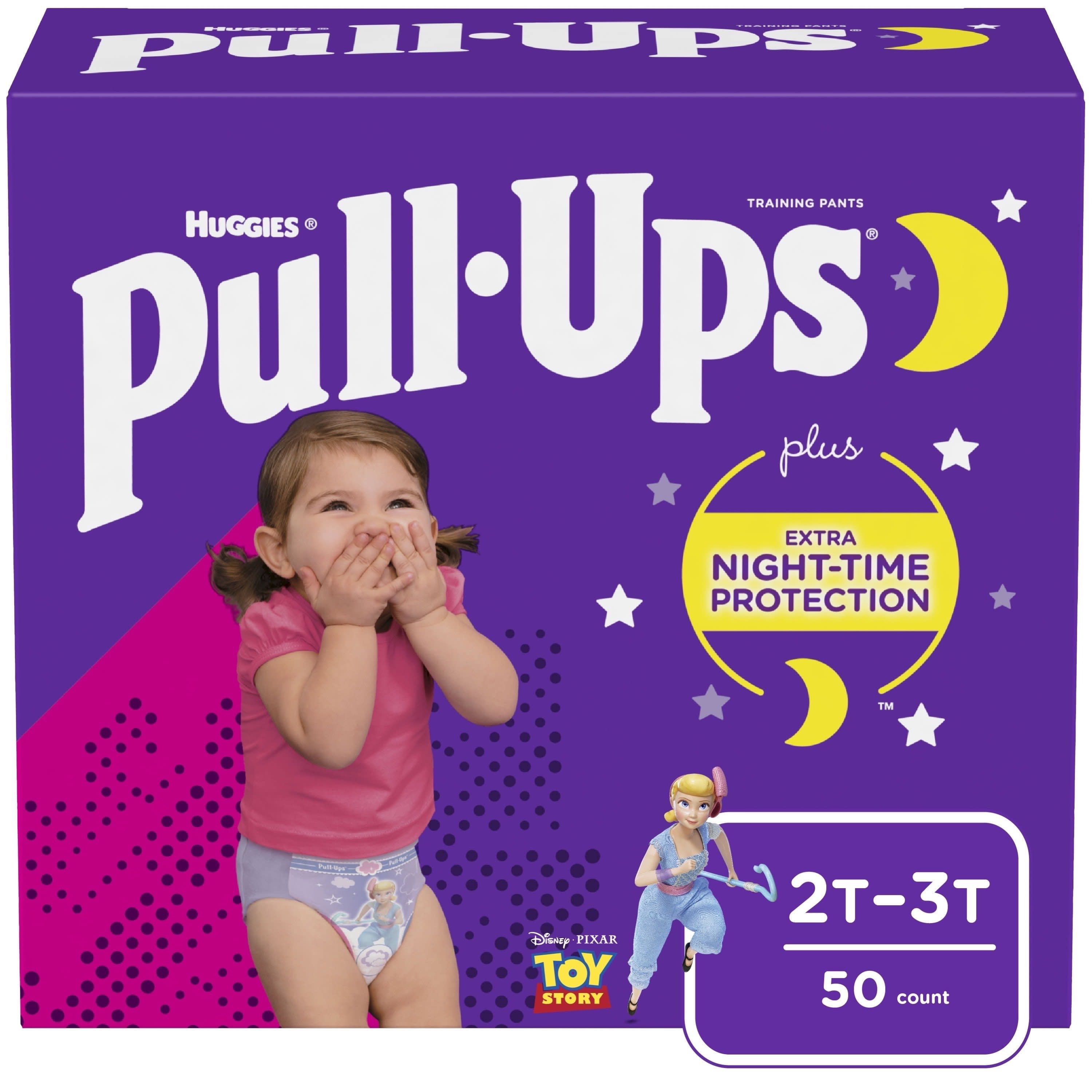 Huggies Girl/'s Pull-Ups Night-time Toilet Training Nappies Size Age 2-4 years