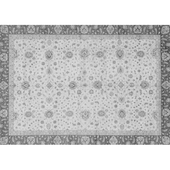 Ahgly Company Indoor Rectangle Oriental Gray Modern Area Rugs, 2' x 5'