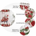 thumbnail image 3 of Roses Valentine's Day Bathroom Shower Curtains with 12 Hooks Polyester Waterproof Shower Curtain for Stalls and Bathtubs Romantic Floral Truck Romantic Decorative Bathroom Curtain 72x72 Inches, 3 of 9