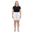 thumbnail image 7 of (2 pack) Turtle Bay New York Womens Interlock Knit cotton Shorts with elastic waistband and adjustable drawstring, 7 of 7