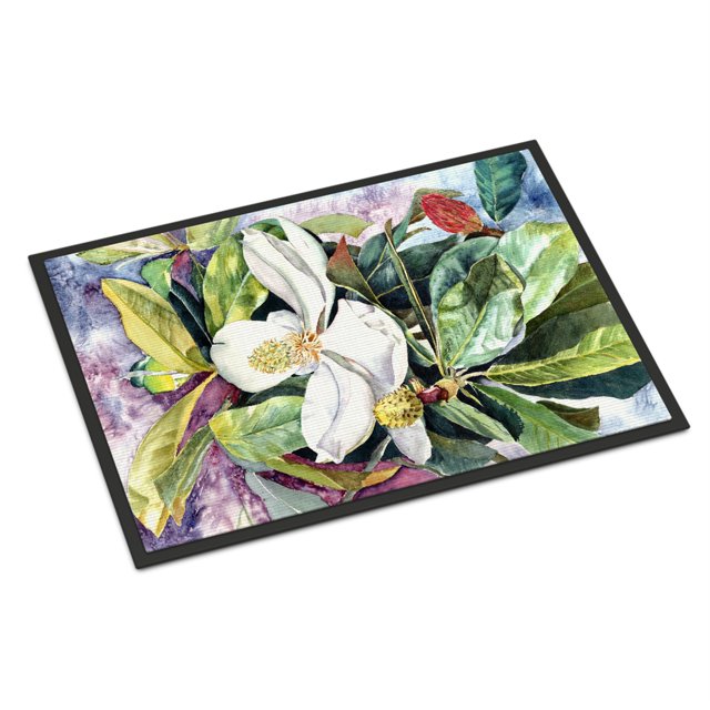 "Caroline's Treasures 8700JMAT Magnolia Tapete para interiores o exteriores, 24 x 36", multicolor " Caroline's Treasures 8700JMAT