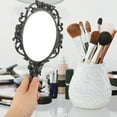 thumbnail image 2 of Shisuyan Rose Flower Design Folding Makeup Mirror Handheld Mirror Women Mirror for Home, 2 of 8