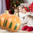 thumbnail image 3 of CNKOO Halloween Trend Decorations  Christmas Decors Ball  23.6 Inch Decoration Ball Outdoor Christmas PVC Inflatable Decorated Ball For Home Christmas Decor Good Gift, 3 of 9
