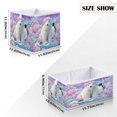 thumbnail image 3 of Storage Basket Foldable Open Organizers for Clothes Toys Books15.75x10.63x6.96in Polar Bear and Penguin Pattern, 3 of 8